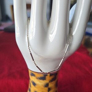 Elegant 925 Sterling Silver~Dash/Dot Bracelet~7"